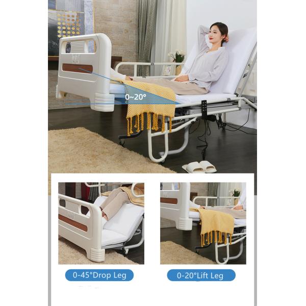 ISO13485 Steel Hospital Patient Bed Motorized Ward Medical Clinic Bed