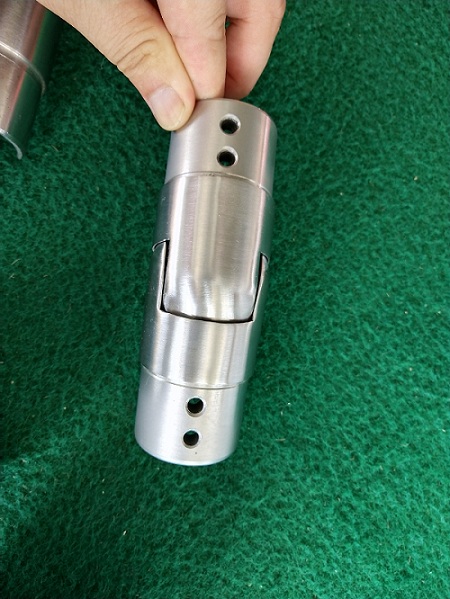 Tubulação de aço inoxidável durável do entalhe para balaústres de vidro comerciais/residenciais