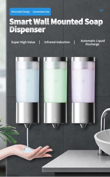 Luxury 3 In 1500ml Shower Shampoo And Soap Dispenser Automatic Foam Soap Dispenser