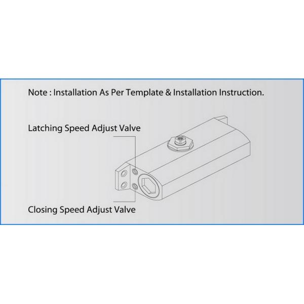 Fire Rated Surface Mounted Door Closer Light Duty for Max 65kg Interior Door