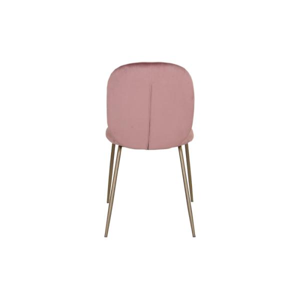 85.5cm Height Knock Down Fabric Side Chair With 4 Metal Legs