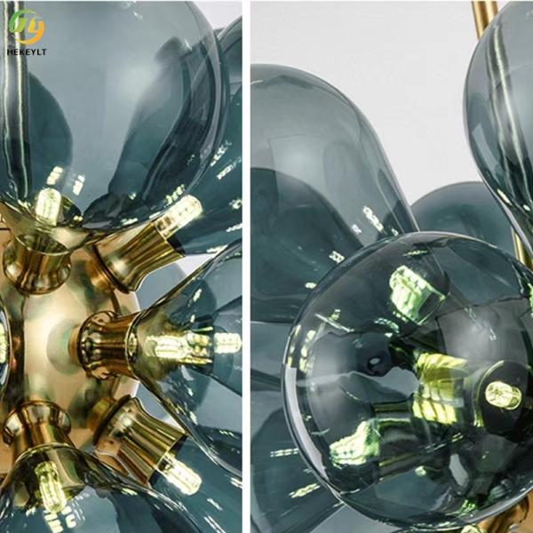 Postmodern Design Nordic Modern Pendant Light Flower Glass Artist Decoration