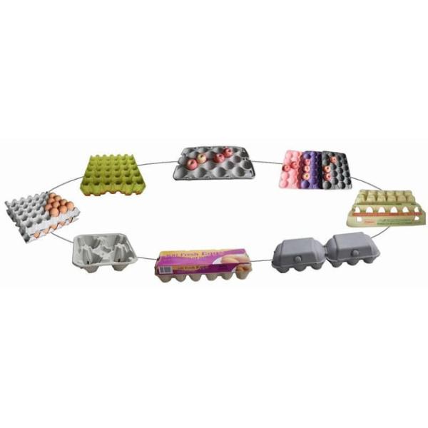 поднос яичка прессформы бумажной пульпы 600pcs/h делая машину/неныжную бумагу рециркулируя машину