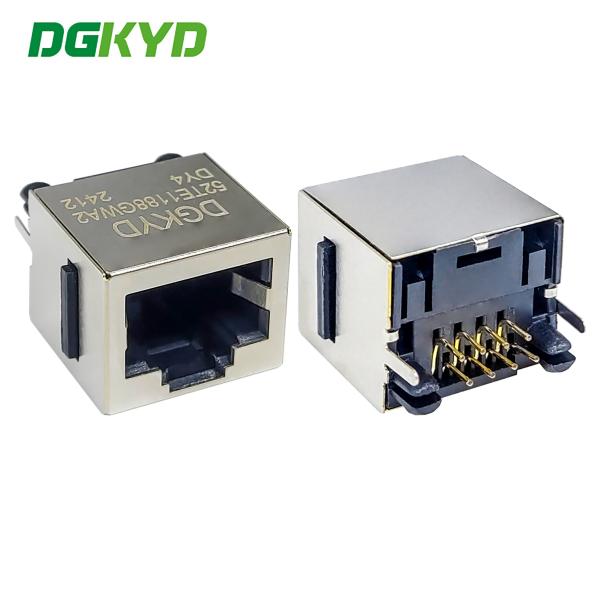 DGKYD52TE1188GWA2DY4 RJ45コネクタ 52T 8P8C 耳遮断インターフェイスモジュール式垂直ソケット