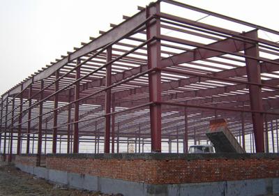 Metal o armazém pré-fabricado quadro da construção de aço do frontão da construção civil