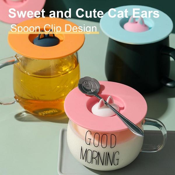 Силиконовые крышки чашек Чашки Чашки для кофе Чаепитие Чашки для воды крышки антипылевые Милый мультфильм для стеклянной чашки Чашка для кофе