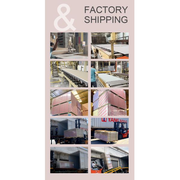Customized 9mm/10mm/12mm Fireproof Knauf Gypsum Board Plasterboard Modern Design for Indoor Drywall Applications
