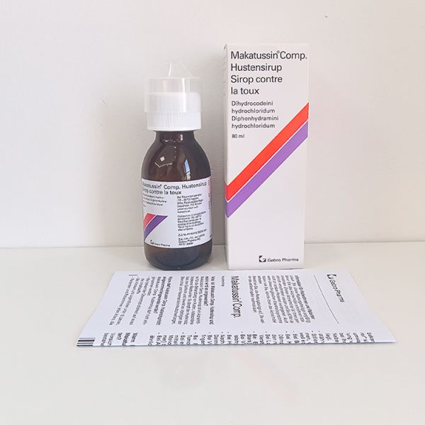 90ml Pharma Glass Makatussin Bottle