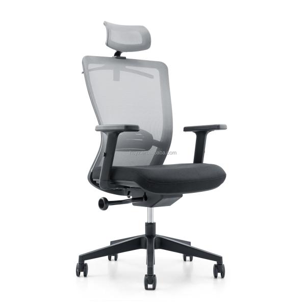 Office Computer High Back Executive Chair with Mesh Fabric and Stainless Steel Frame