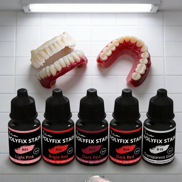 Made In Dental Gum Color Shades Set Offering Fast 30-60S Curing Time Designed for Dental Professionals and Laboratories