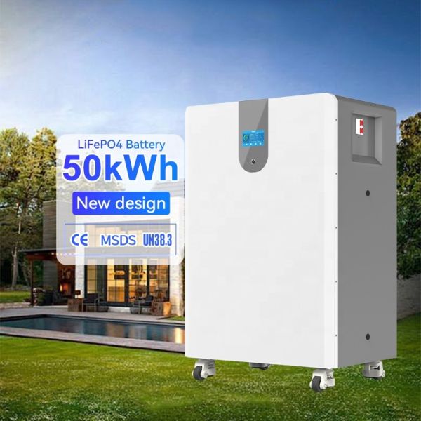 50 kWh LiFePO4 Battery 48V Home Energy Storage System with 8000+ Cycles and Built-in BMS