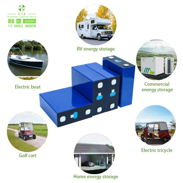 CTS 280Ah 304Ah Grade A Lifepo4 Lithium Iron Phosphate Cell Long Cycle Life OEM Available For Energy Storage E-Bus Battery Assembly