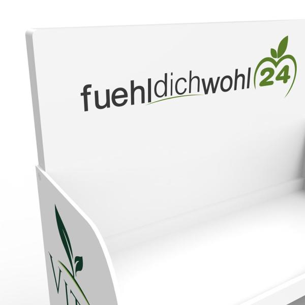 Лекарства стеллажа для выставки товаров моды полка дисплея деревянного розничного белого деревянная для фармации