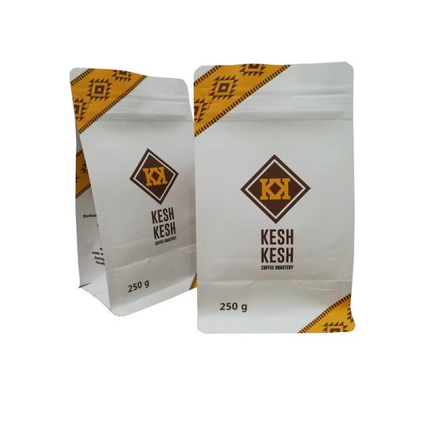 500g Aluminum Foil Gravure printing plastic coffee packaging bag with zipper