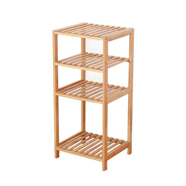 Rectangle Bamboo Shoe Rack Shelf Storage Bin Breathable Household Storage