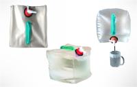 Água 10L Jerry Can Cubitainer Bag de acampamento flexível do LDPE