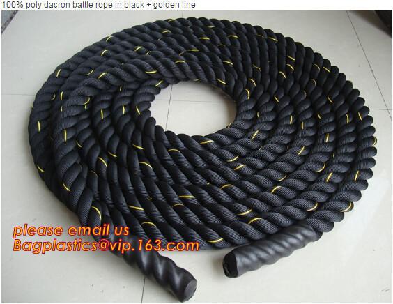 Poly Dacron Battle Rope 1.5 Sports Training 40 ft Battling Battle