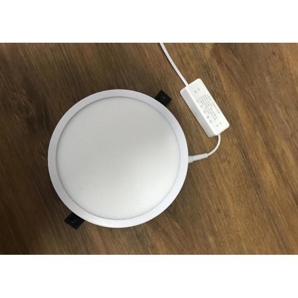 White 18w Led Recessed Ceiling Panel Lights 1800lm For Supermarket / Exhibition