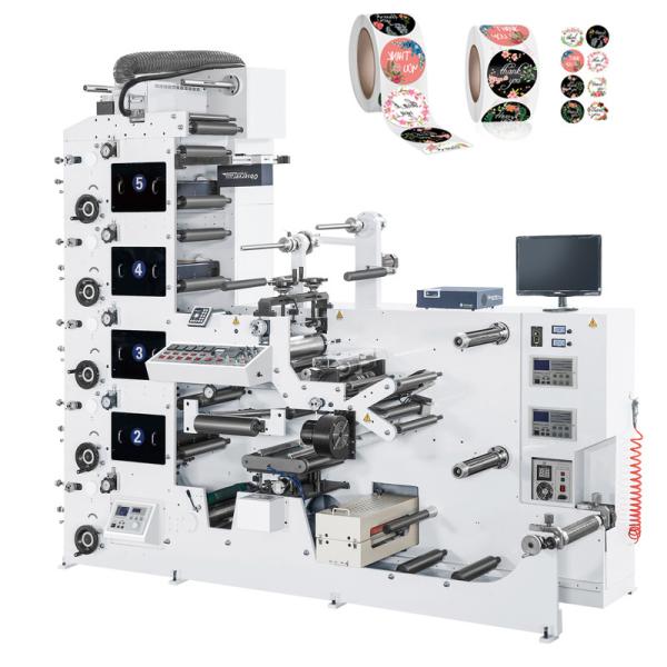 6 Color Flexo Paper Printing Machine , 520mm Letterpress Printing Machine