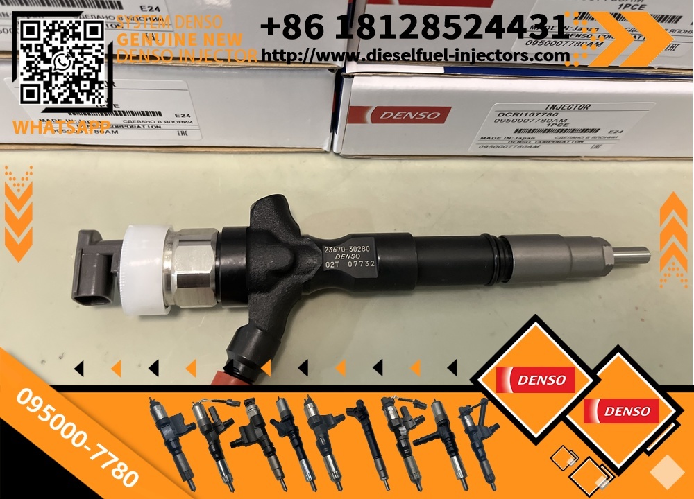 Common Rail Fuel Injector 095000-7780 23670-39316 for Toyota Hilux Prado 1KD-FTV 3.0L Diesel Engine