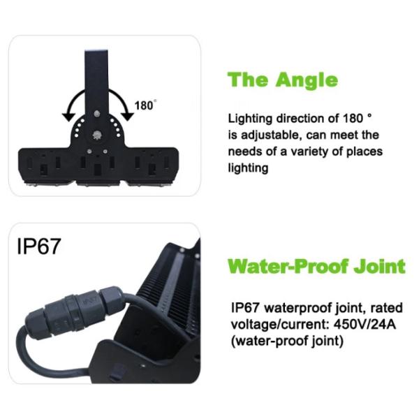 IP65 Modular Outdoor LED Tunnel Light For Warehouse Aluminum Body