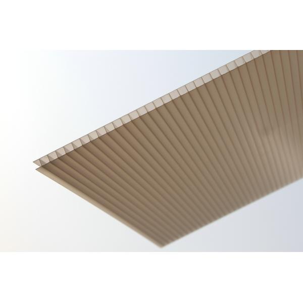 панели крыши поликарбоната парника 8мм, лист полости поликарбоната Брауна