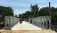 High Reliable Temporary Steel Pedestrian Q345B Prefabricated Steel Material