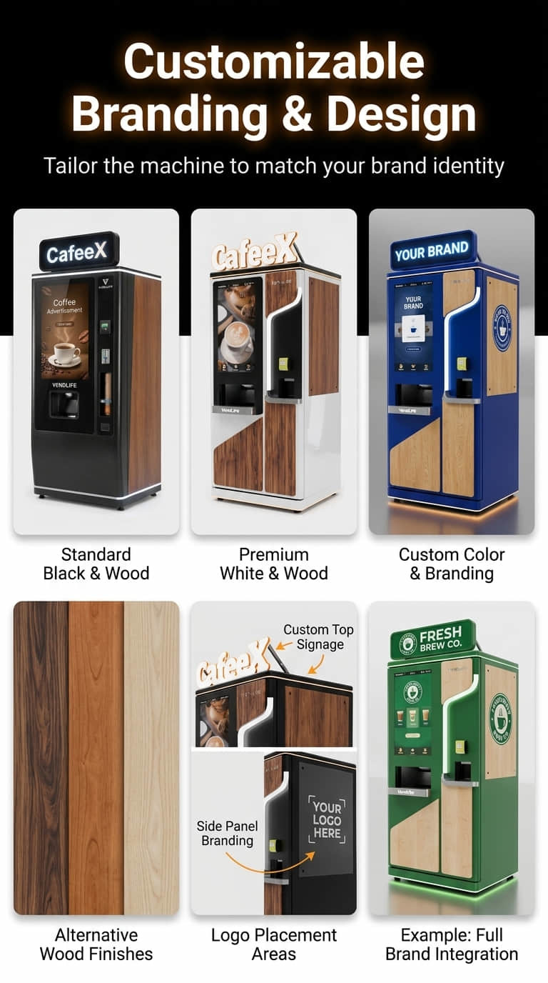 Commercial Self-Service Beverage Vending Machine for Fresh Drinks | Intelligent Coffee & Juice Retail Equipment Manufacturer