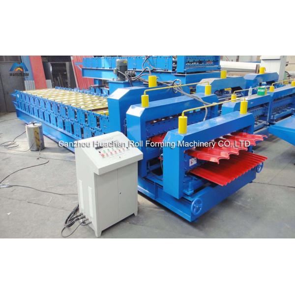 Electrical 1250MM Width Double Deck Roll Forming Machine