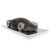 Des sculptures de modèles de voitures en acier inoxydable personnalisent la taille et la couleur