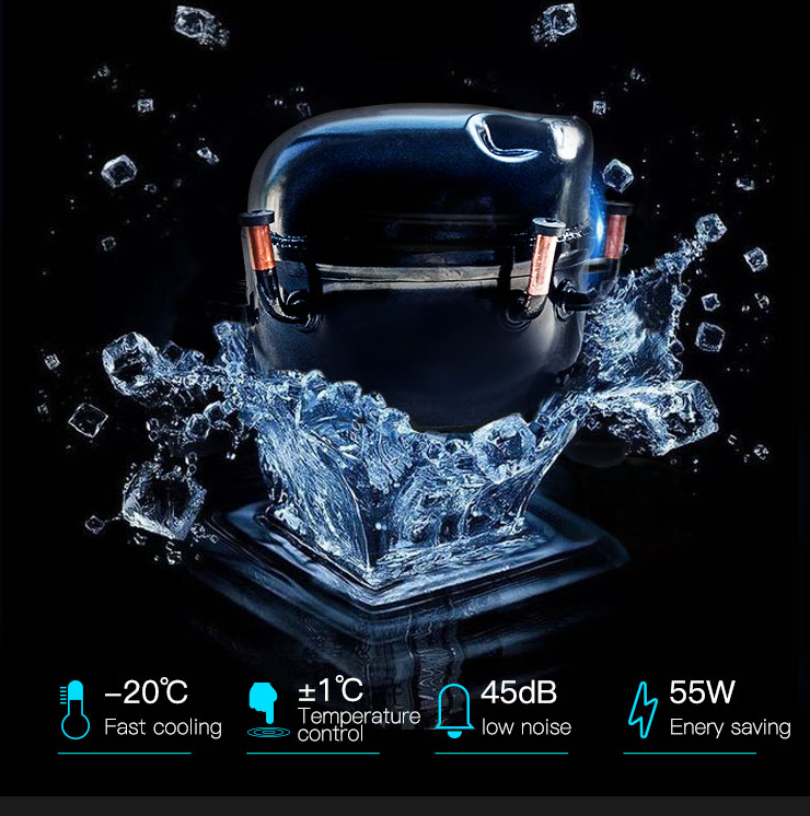 Холодильник зоны 100L DC24V двойным установленный автомобилем