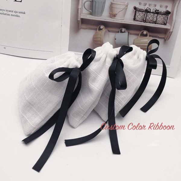 Сумка мешка Drawstring пыли ткани Eco дружелюбная с таможней