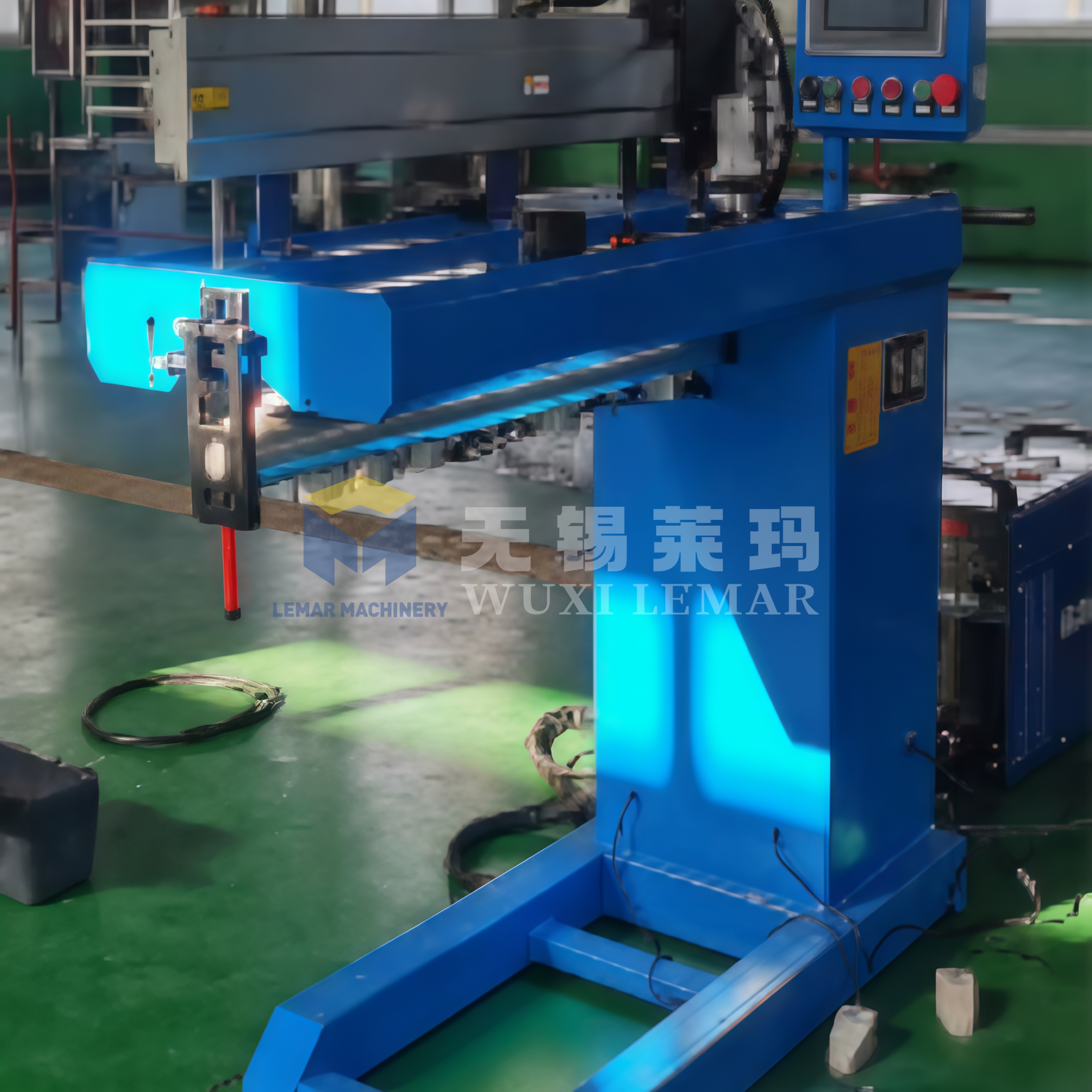 Automatic 800mm Longitudinal Seam Welding Machine Straight Seam Welder for Metal Tube Shell