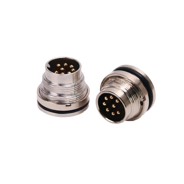 M16 conector macho de cabo impermeável do parafuso de metal do conector circular 500V