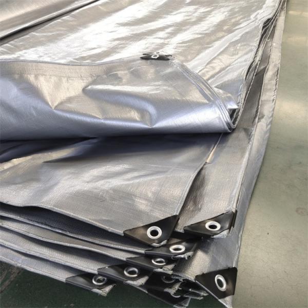 Folha de lonas de PE de tecelagem de HDPE laminada de LDPE para cobertura de barracas e camiões à prova d'água