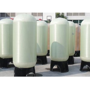 Tanque de agua de fibra de vidrio de color blanco FRP filtro para recipientes a presión para tratamiento de agua