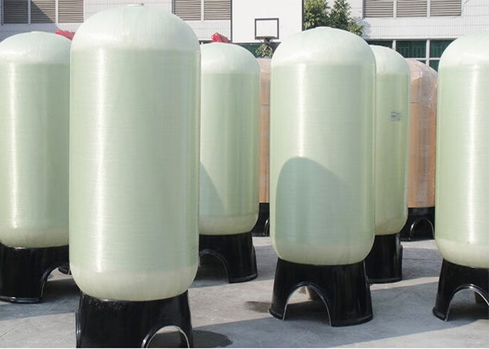 Lightweight FRP Water Softener Tank , Water Septic Tank For Industrial Water Purity
