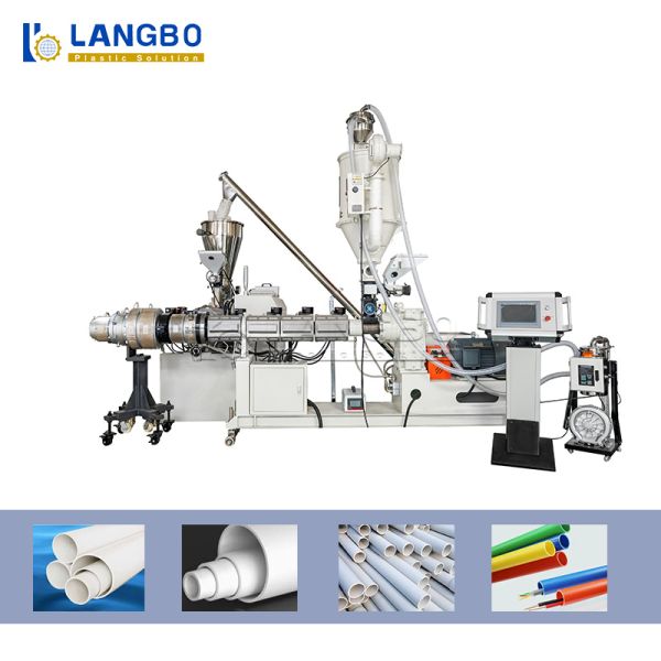 PLC control PVC Pipe Production Line high output and productivity
