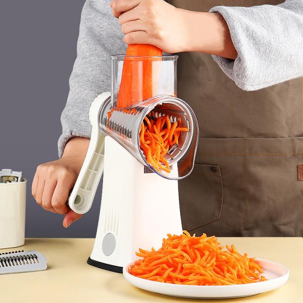 Multifunctional 5 in 1 Vegetable Chopper Slicer with Rotary Drum Type Grater Shredder