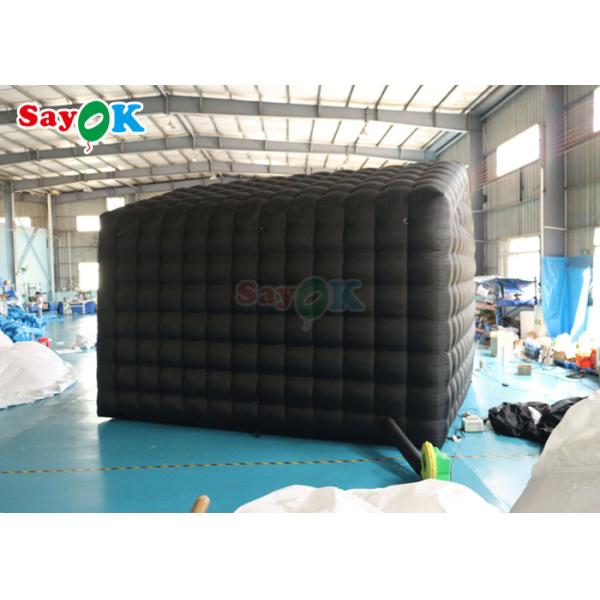 Boîte de nuit gonflable commerciale noire de tente de boîte de nuit de barre de musique de LED avec la lumière de disco