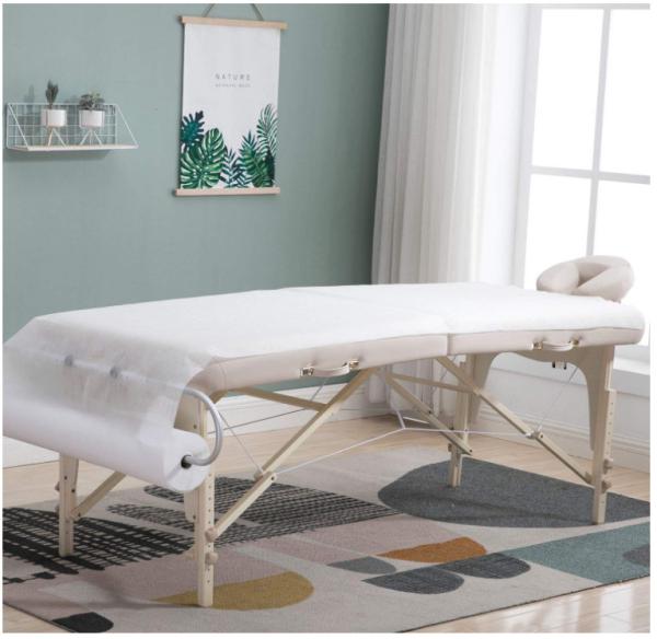 15-60gsm Disposable Bedsheet Roll , Absorbent Crepe Medical Exam Paper Roll