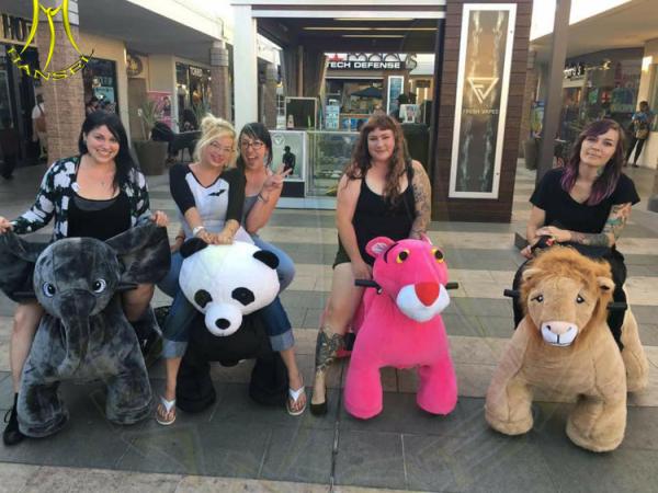 Hansel  cheap electric cars battery operated plush motorized animals in shopping mall