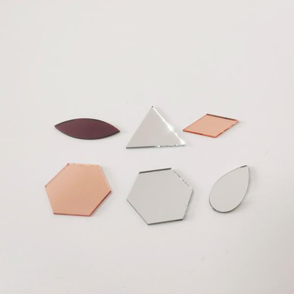 Irrdescent Rose Gold Acrylic Sheet Panels Hexagon Round 4x100 30x30
