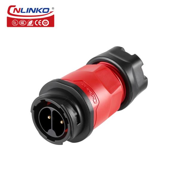 Cnlinko Connector 2 Pin Connector IP68 DC Plug 24V Led 2 Pin Waterproof Connector Plug Cable Socket
