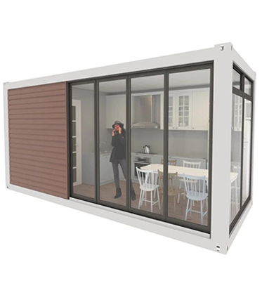 Стальные двери жилой контейнерный дом для крошечных домов и гостиная в складном доме
