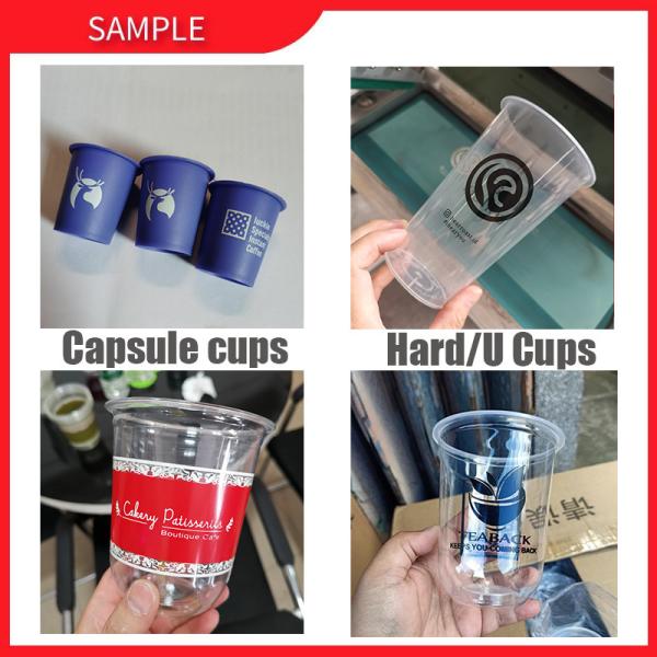 800x800x1200mm Milk Tea Cup Printing Machine Pneumatic Single Color Screen Printer