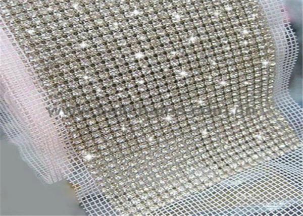 Colorful Square Metal Sequin Fabric / Decorative metal cloth