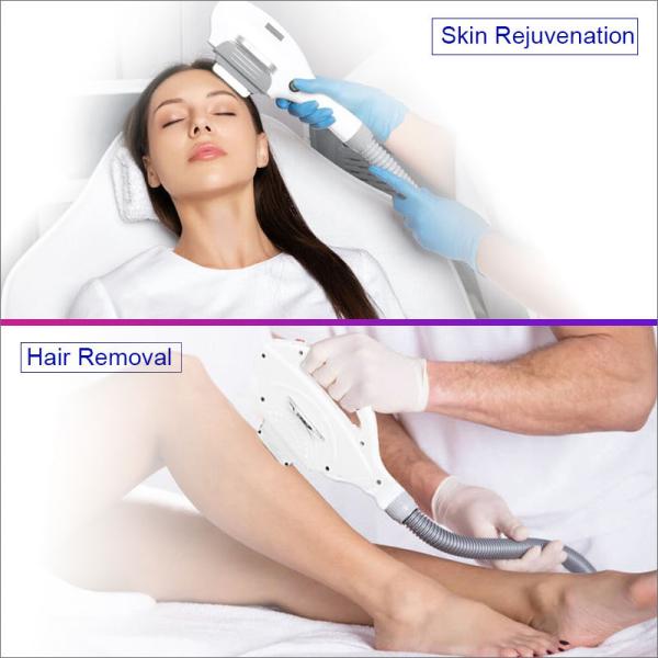 Portable Semiconductor Ipl Beauty Machine Hair Removal Skin Rejuvenation White Cover