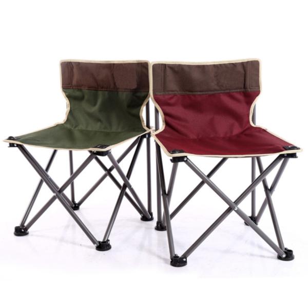 Oxford Cloth Portable Folding Chair , Red / Green Portable Fishing Chair
