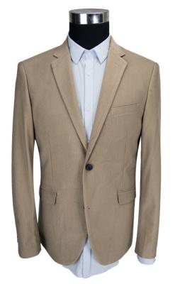 Corduroy Mens Casual Blazer Jacket Beige Office Business Adults Breathable